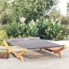 Patio Lounge Bed 65"x74.2"x18.1" Solid Bent Wood Anthracite