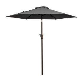 Tempera Patio Market Outdoor Table Umbrella with Push Button Tilt and Crank,Large Sun Umbrella with Sturdy Pole&Fade resistant canopy,Easy to set