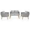 4 Piece Outdoor Patio Furniture Set