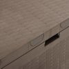 Patio Storage Box Brown 44.9"x18.5"x23.6"