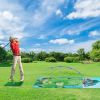 Golf Chipping Game,Golf Chipping Game Mat with Golf Mat, 20 Golf Balls, 6 Ground Stakes, Indoor Golf Game for Adults Kids, Golf Training Equipment