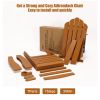 TALE Folding Adirondack Chair with Pullout Ottoman with Cup Holder, Oaversized, Poly Lumber, for Patio Deck Garden, Backyard Furniture