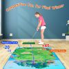 Golf Chipping Game,Golf Chipping Game Mat with Golf Mat, 20 Golf Balls, 6 Ground Stakes, Indoor Golf Game for Adults Kids, Golf Training Equipment