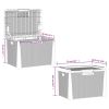 Patio Storage Box Brown 33 gal PP