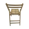 Furniture Slatted Wood Folding Special Event Chair - Wood, Set of 4, FOLDING CHAIR, FOLDABLE STYLE