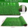 4FTX10FT Outdoor Artificial Grass Runner Rug, Thick Realistic Fake Grass Roll Decor Patio Balcony Garden Lawn, Dog Pets Turf Drain Mat