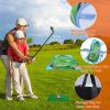 Golf Chipping Game,Golf Chipping Game Mat with Golf Mat, 20 Golf Balls, 6 Ground Stakes, Indoor Golf Game for Adults Kids, Golf Training Equipment