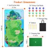 Golf Chipping Game,Golf Chipping Game Mat with Golf Mat, 20 Golf Balls, 6 Ground Stakes, Indoor Golf Game for Adults Kids, Golf Training Equipment