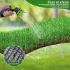 3FTX5FT Outdoor Artificial Grass Runner Rug, Thick Realistic Fake Grass Roll Decor Patio Balcony Garden Lawn, Dog Pets Turf Drain Mat