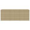 Garden Storage Box Mix Beige 259.9 Gal Poly Rattan