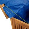 Patio Storage Box 29.5"x29.5"x22.8" Solid Wood Acacia