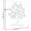 Patio Wall Decoration 21.7"x21.7" Corten Steel Tree Design
