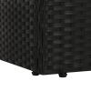 Patio Bed Black 76.8"x23.6" Poly Rattan