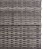 Patio Storage Box Gray 59.1"x39.4"x39.4" Poly Rattan