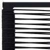 Patio Chairs 4 pcs PVC Rattan Black