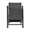 Outdoor Folding Lounge Chair with 7 Adjustable Backrest and Footrest Positions