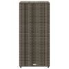 Patio Storage Cabinet Gray 19.7"x21.7"x45.3" Poly Rattan