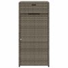 Patio Storage Cabinet Gray 21.7"x21.7"x43.7" Poly Rattan