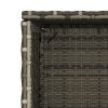 Patio Storage Cabinet Gray 19.7"x21.7"x45.3" Poly Rattan