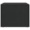 Garden Storage Box Black 76.9 Gal Poly Rattan