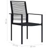 Patio Chairs 4 pcs PVC Rattan Black