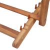 Folding Beach Chair Fabric and Wooden Frame Multicolor