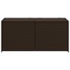 Garden Storage Box Brown 74.8 Gal Poly Rattan