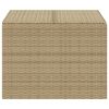 Garden Storage Box Mix Beige 76.9 Gal Poly Rattan