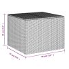 Garden Storage Box Black 76.9 Gal Poly Rattan
