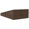 Garden Bed Brown 43.3"x78.7" Poly Rattan