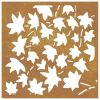 Patio Wall Decoration 21.7"x21.7" Corten Steel Maple Leaf Design