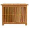 Patio Storage Box 29.5"x29.5"x22.8" Solid Wood Acacia