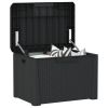 Patio Storage Box Anthracite 33 gal PP