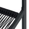 Patio Chairs 4 pcs PVC Rattan Black