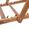 Folding Beach Chair Fabric and Wooden Frame Multicolor