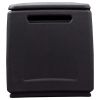 Patio Storage Box 37.8"x20.9"x22.4" 60.8 gal Dark Gray and Black