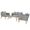 4 Piece Outdoor Patio Furniture Set