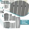 30 Inches Counter Height Outdoor HDPE Bar Stool with Armrests and Footrest