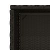 Patio Storage Cabinet Black 19.7"x21.7"x45.3" Poly Rattan