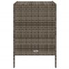 Patio Storage Cabinet Gray 21.7"x23.2"x31.5" Poly Rattan