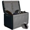 Patio Storage Box 37.8"x20.9"x22.4" 60.8 gal Dark Gray and Black