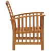Patio Chairs 2 pcs Solid Acacia Wood