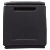 Patio Storage Box 21.3"x20.9"x22.4" 34.3 gal Dark Gray and Black