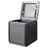 Patio Storage Box 21.3"x20.9"x22.4" 34.3 gal Dark Gray and Black