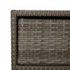 Patio Storage Cabinet Gray 21.7"x23.2"x31.5" Poly Rattan
