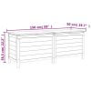 Patio Storage Box White 59.1"x19.7"x22.2" Solid Wood Fir