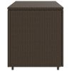 Patio Storage Cabinet Brown 43.3"x21.7"x23.8" Poly Rattan