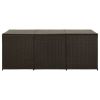 Patio Storage Box Poly Rattan 70.9"x35.4"x27.6" Brown