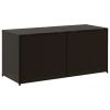 Garden Storage Box Brown 74.8 Gal Poly Rattan