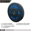 Olympic Weight Plates, Rubber Bumper Plates, 2 Inch Steel Insert 45lb Bundle Options Available for Home Gym Strength Training, Weightlifting